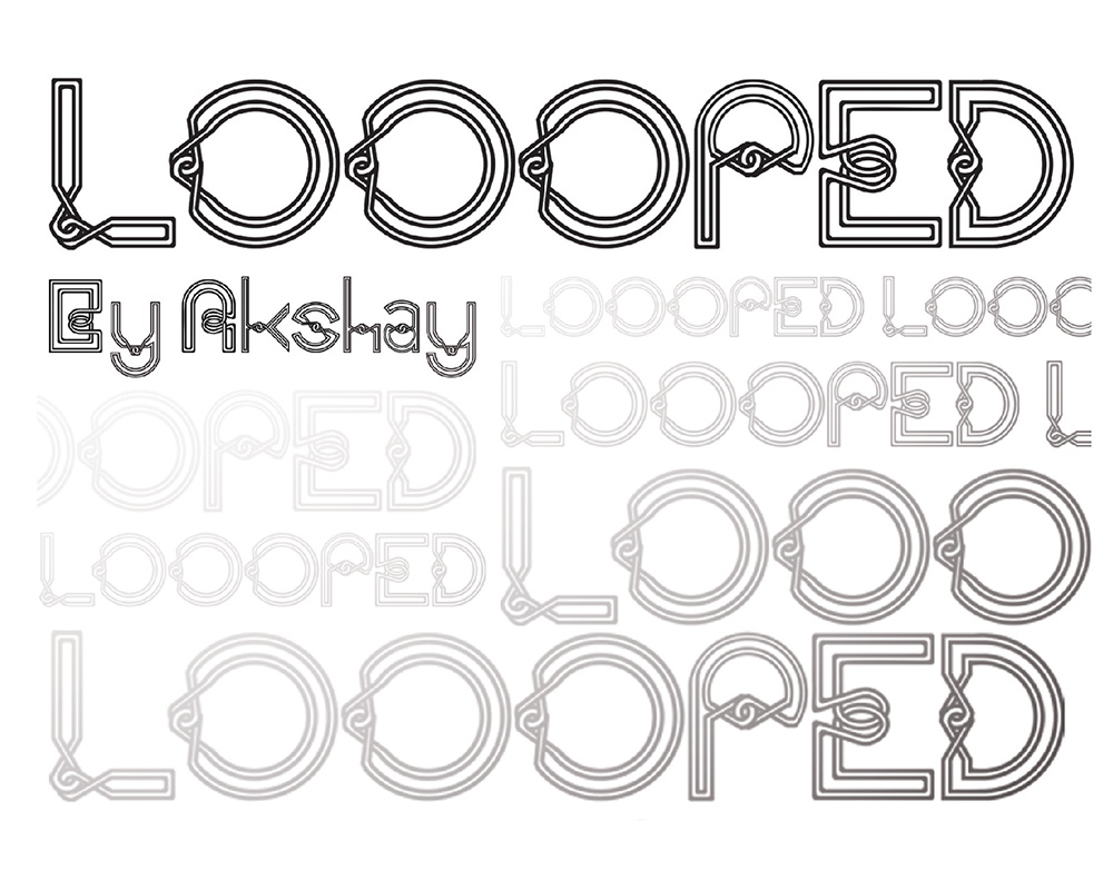 Typeface design: Looped